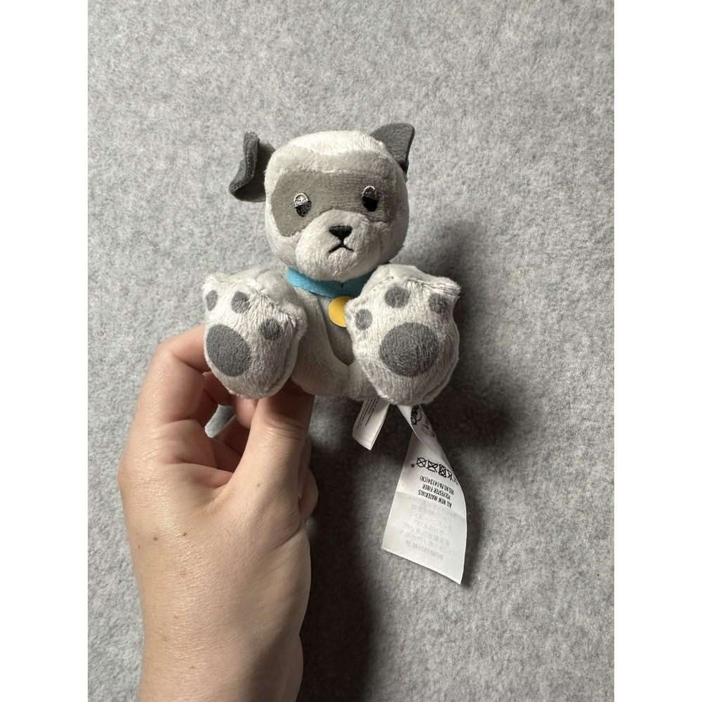 Disney Tiny Big Feet Soft Toy Plush Rare Collectable Pocahontas‎ Percy Grey Dog